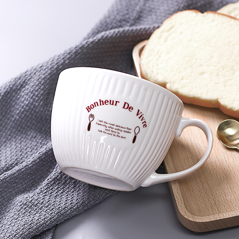 Große Bauchtasse · Milchkaffee-Tasse aus Keramik – Bild 4