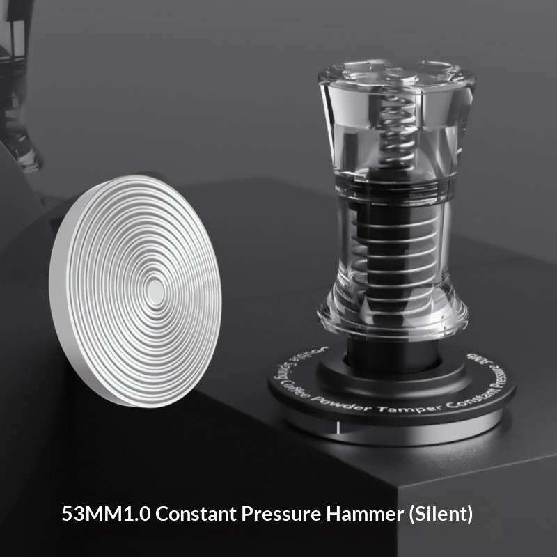 Espresso-Tamper 58 mm · Doppelfeder, transparent (konstanter Anpressdruck) – Bild 9