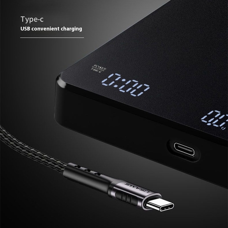 Kaffeewaage mit Timer · USB-C, grammgenau – Bild 5