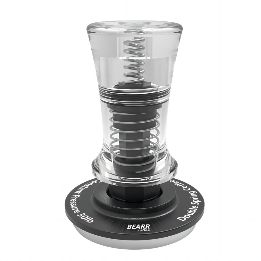 Espresso-Tamper 58 mm · Doppelfeder, transparent (konstanter Anpressdruck) – Bild 6